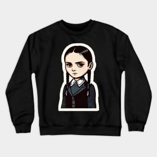 ADDAMS Family, Wednesday-inspired design, Crewneck Sweatshirt